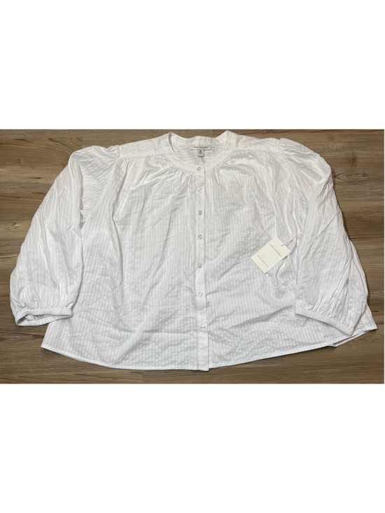 FREE ASSEMBLY Tops - Women's FREE ASSEMBLY White flowy Blouse Plus Size XXL